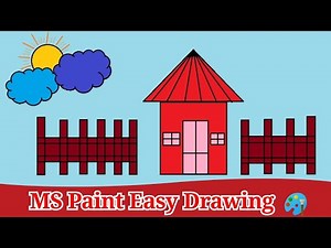 MS Paint Easy Drawing for Beginners | Simple Art Tutorial Step by Step