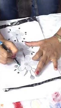 How to trace design on fabric for painting with carbon paper @FabricCreations