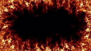 fire frame loop effect, Burning Background with fire, Abstract background seamless loop fire burn flame energy. 4K
