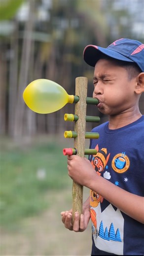 Creative Lemon Wood & Bamboo DIY | Balloon Popping Craft