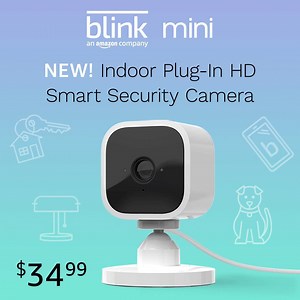 Mini is here! 🎉View, listen, and talk right from the app on your smartphone. Shop our new $34.99 HD indoor plug-in camera today. | Blink