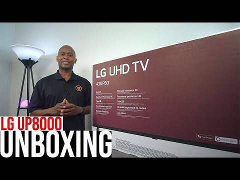 2021 LG UP8000 UHD 4K TV UNBOXING AND SETUP!