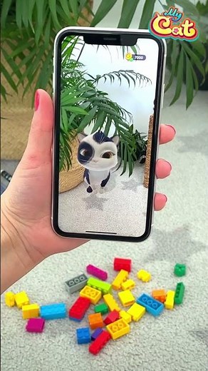 My Cat | Playing with My Virtual Cat Outside the Device | Virtual Pet Game