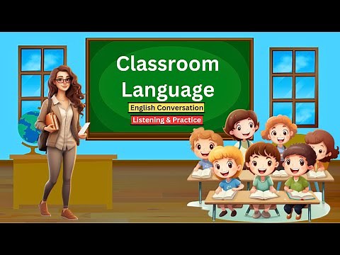 Classroom Language | Easy English Conversation For Beginners | Teacher & Student in Classroom | Kids