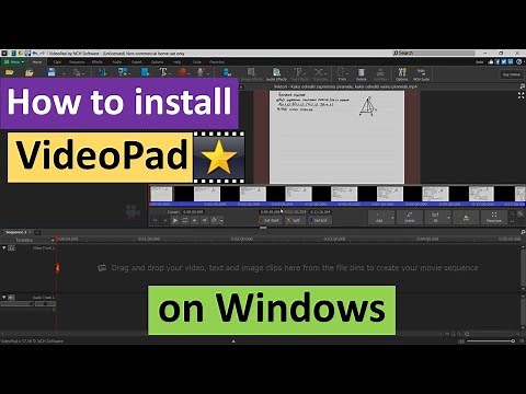 How To Install VideoPad Video Editor on Windows