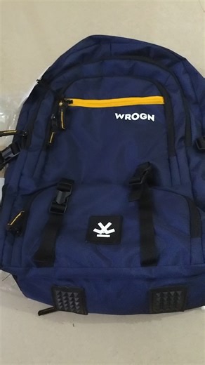 Unboxing WROGN Large Laptop Bag with USB Port And Rain Cover #backpack #wrogn #flipkart #viralshorts