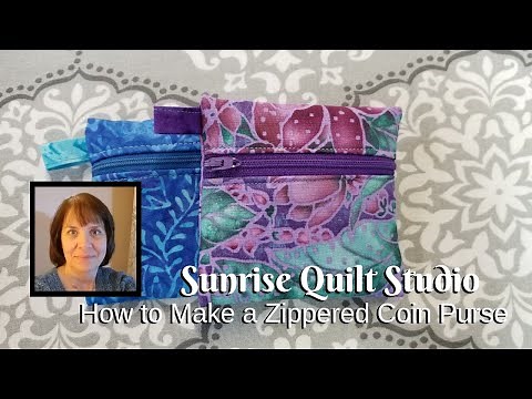 How to Make a Zippered Coin Purse