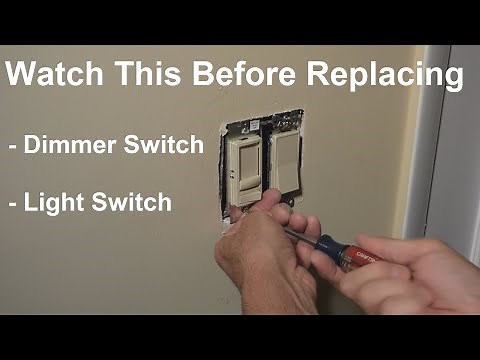 How to Replace a Light Switch or Install a Dimmer Switch - Easy diy!