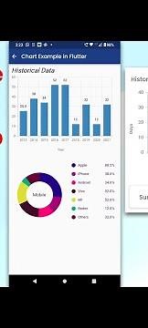 How to create a chart in the flutter app | Flutter Charts library which includes data visualization