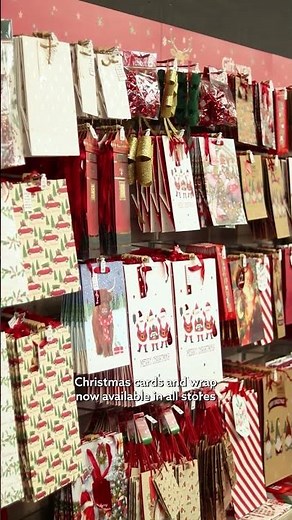 Christmas cards and wrap at Dobbies