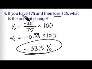 Math Antics: Calculating Percent Change (Exercises Video)
