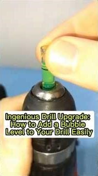 Ingenious Drill Upgrade: How to Add a Bubble Level to Your Drill Easily #homedecordiy #diy #usa