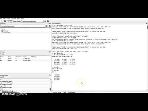Reading Data and Using Matrix Operations in Octave/MATLAB