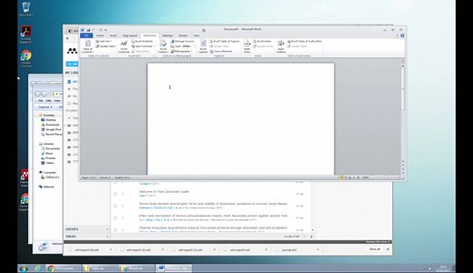 Insert references into your paper using Mendeley’s Web Library