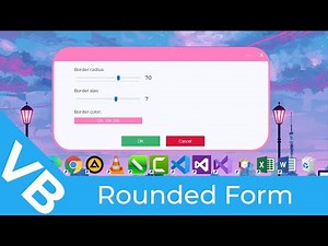 VB/ Create Rounded Form - Smooth Corners/ Visual Basic .NET & WinForms