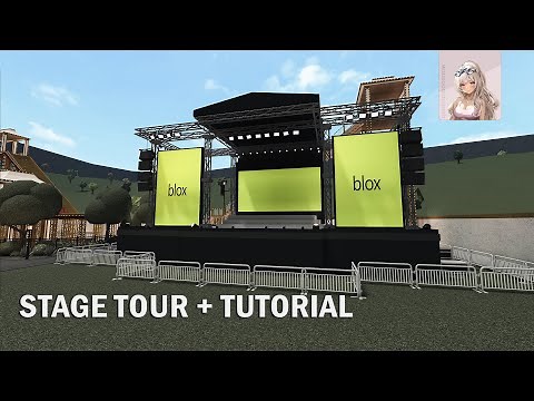 Concert Event Stage | Bloxburg Tour and Speedbuild Tutorial