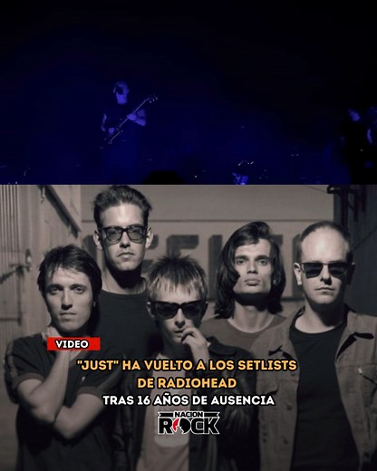 Nación Rock on Instagram: "Radiohead sorprendió a sus fans al interpretar “Just” por primera vez en 16 años durante la tercera parada de su esperada gira de regreso. El show, realizado el 7 de noviembre, marcó otro capítulo especial dentro del tour que los lleva por Madrid, Bolonia, Londres, Copenhague y Berlín, con un formato “en el centro” y un enfoque tipo busking, improvisando cada setlist entre más de 65 canciones ensayadas de todo su catálogo. Y es que han resurgido las canciones de The Be