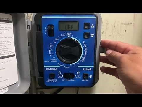 How to Program a Rain Dial 12 Stations