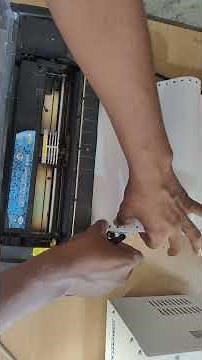 Tvs dot Matrix printer paper setting or loading in 2 different ways and taking printout