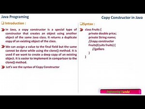 Copy Constructor - Java Programming