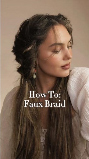 ♥️FAUX BRAIDS: A Hair Tutorial♥️ #hairtutorial #hairhack