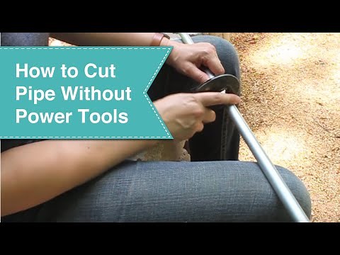 How to cut pipe by hand