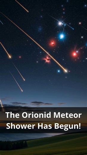 🌠 The Orionids Are Here! 🌠 Starting tonight, the Orionid Meteor Shower begins its annual show — born from Halley’s Comet. Tiny fragments of ancient dust ignite in our skies, streaking fast and bright. Peak Viewing: October 21–22, 2025 | Sunset Moon