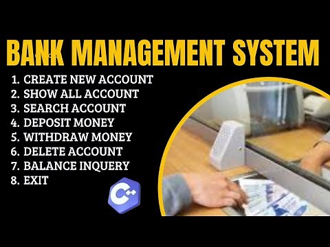 Bank Management System Project in C++ | Bank Management System Complete Project with Source Code