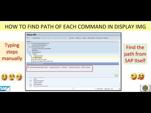 What is meaning of Path in SAP IMG display screen and its usage for shortcut without manual typing ?