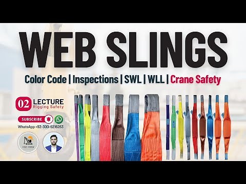 Web Slings Safety and Load Handling | Web Sling Color Codes | SWL | WLL