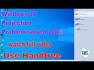 project to another screen problem fix windows 10