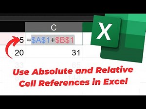 How to Use Absolute and Relative Cell References in Excel