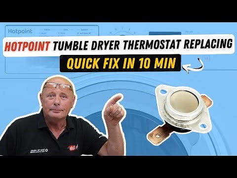 how to replace Hotpoint tumble dryer thermostat.