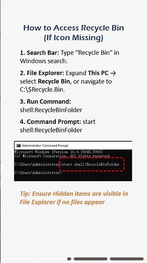 Recycle Bin Missing on Windows 11? Restore It Fast! #recyclebin #miss