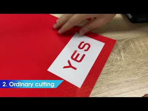 Basic cut and contour cut from coreldraw plugin from USB for MYCUT cutter