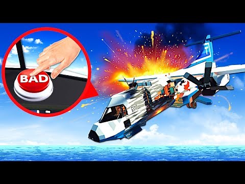 PLANE CRASHES AFTER WRONG BUTTON PRESS! (Stormworks)