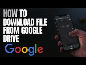How to Download Files and Folders from Google Drive