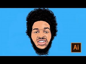 How To Cartoon Yourself !- Step By Step Full Video Tutorial ( ADOBE ILLUSTRATOR )