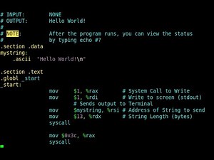 Hello World in ASSEMBLY