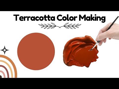 How to make terracotta colour | Terracotta Color Making | Acrylic color mixing