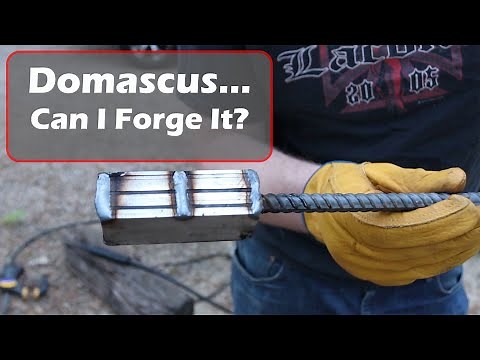 MY FIRST HAND FORGED DAMASCUS - Hand Forging my first Damascus Billet - Can I forge it?
