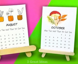 Diy Desk Calendar and Calendar Stand Making