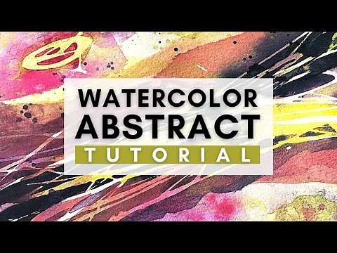 Abstract Watercolor Painting Tutorial | Easy Step by Step How to Paint Abstract
