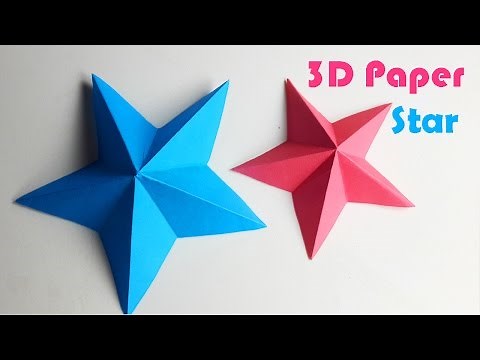 How To Make A 3D Paper Star - DIY Paper Craft