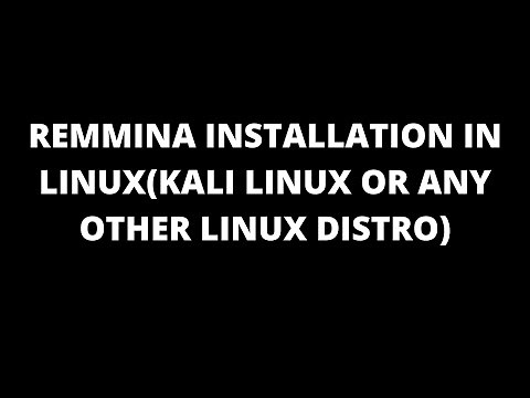 How to install REMMINA (Linux Windows Remote Desktop)
