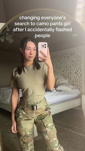 Camo Pants Girl Mishap - Military Girl Fashion
