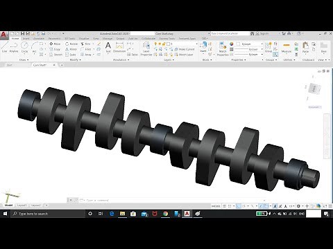 AutoCAD 3D Modeling 8 Cam shaft By (ⓐⓤⓣⓞⓒⓐⓓⓒⓜⓓ) ✅