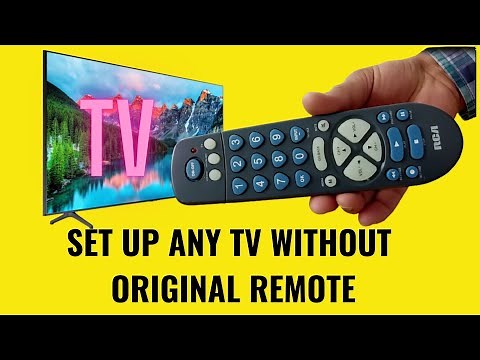 How to set up any TV with a universal remote - RCA universal remote without code