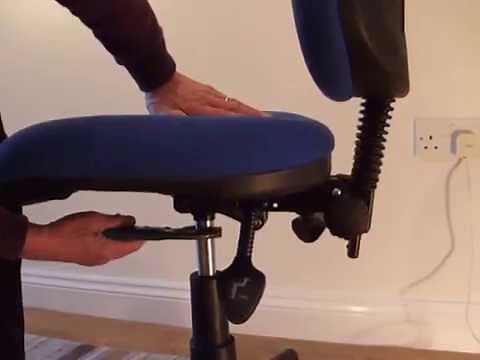 Removing the gas lift from an office chair