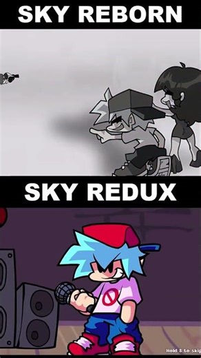 FNF - SKY Mod [REBORN VS REDUX] (FNF MOD) #shorts